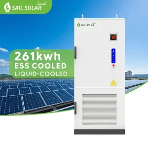 Liquid Cooling Solar Battery 125KW 261kwh Lithium Battery Solar Energy Storage Cabinet All in One System