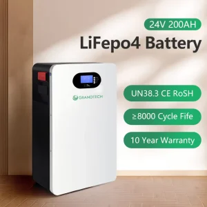 Long Life 8000 Cycles 24V LiFePO4 Battery Module OEM Solar ESS Backup Off Grid Power Supply 5Kwh 15Kwh 20Kwh 48V