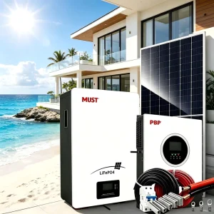 Long term Stable 10KW Built in MPPT Solar Inverter with 10KWH 6000 Cycles LiFePO4 Battery Complete Solar Accessories for Home