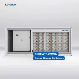 Lovsun Outdoor 500KW 1.2MWh ESS Solar Power Energy Storage Container IP54 20ft 40ft Off Grid Hybrid Connection BESS