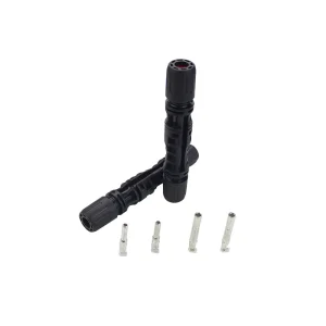 Low Voltage Photovoltaic Solar Connector 1500VDC 30A 60A Male Female 4p Crimp Terminal IP67 Cable Adapter
