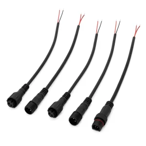M12 Copper PC Adapter Cable Assembly Male IP67 Waterproof Custom 3-17 Pin Sensor 4/8 Pin Terminals Wire Connections