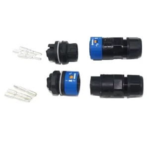 M20 32A 3 Pin AC Connector for Solar Inverter 1 Phase 4KW IP68 Waterproof 600V Rated