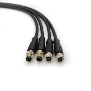 M8 3 4 5 6 8 Pin A Code IP67 Waterproof PVC PUR Unshielded Overmolded Extension Cable for Industrial Sensor Connector