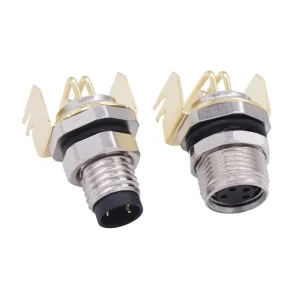 M8 Circular Connector 3 4 5 Pin Snap-in Screw Type Waterproof IP67 Male Female Connector With 1M 2M Cable Wire Harness