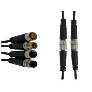 M8 Waterproof USB Connection Cable 2 5 Core Plug In Solar Sensing Aviation Plug Male Female Copper Spiral Tightening Connectors