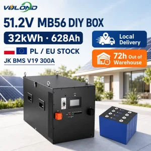 MB56 DIY Box Kit 48V 51.2V 16S 628Ah 32kWh 33kWh LiFePO4 Home Solar Energy Storage Case