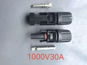 MC 4 Solar Connector 30A 1000V Waterproof PV Cable Connector for Solar Panel System
