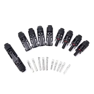 MC.4 Solar Panel Connector IP68 2.5mm 4mm 6mm High Conductivity Easy Plug