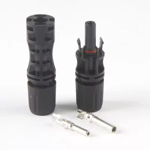 MC4太阳能电池板扩展连接系统防水公母电缆连接器插头铜接触太阳能光伏