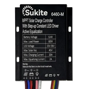 MPPT Boost 6460 6.4V 60W 20A Solar Charge Controller for Street Light Solar Energy with Sensor