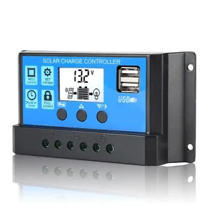 MPPT PWM 10A 20A 30A 40A Solar Charge Regulator 12V 24V Auto LCD Display Controller Load Dual Timer Control