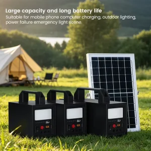 MPPT Portable Power Station 60W Polycrystalline Silicon Solar Home Outdoor Energy System LiFePO4 Battery