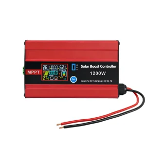 MPPT Solar Boost Controller 600W/1200W Electric Vehicle Charging Controller for 48V Gel Batteries
