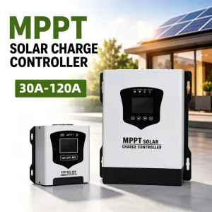 MPPT Solar Charge Controller 12V 24V 48V Auto Max PV 180V 480V for Home Caravan Solar System 30A 60A 120A Controller
