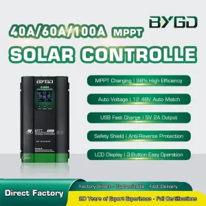 MPPT Solar Charge Controller 30A 50A 100A Automatic 24V 36V 48V PV Battery Regulator for Solar Energy Storage