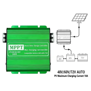 MPPT Solar Charge Controller 48V 60V 72V 10A Charging Current