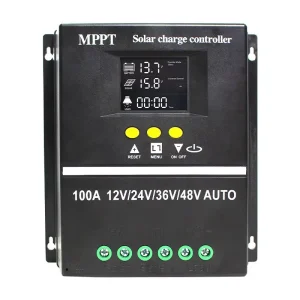 MPPT Solar Charge Controller 60A 80A 100A 24V 36V 48V Auto PV Regulator LCD Display for Lithium Lead Acid Battery Solar System
