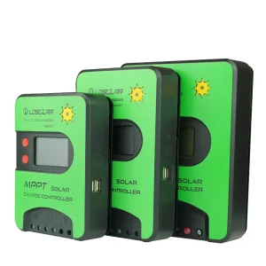 MPPT Solar Charge Controller LCD Display 12V 24V 30A Capacity Multi Load Protection for RV Boat Home Off Grid Solar Inverter