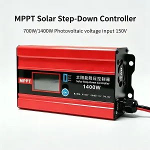 MPPT Solar Step-Down Controller 12A 25A 700W 1400W EV Charging Controller for 48V/60V/72V Lead-Acid Lifepo4 Lithium Battery