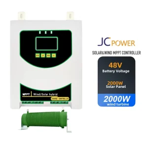 MPPT Wind Solar Hybrid Charge Controller 1000W-3000W 12V/24V/48V Regulator LED Display Home Use Lead-acid/Lithium/LiFePO4 24hr