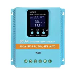 MPPT100A Solar Charge Controller 12V 24V 36V 48V LCD Display Solar Panel Battery Intelligent Regulator for Lead-acid/Lithium