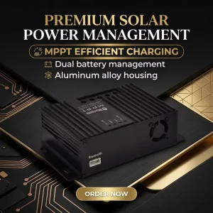 MPPT5012A DUO BT 12A 12V Solar Charge Controller for Lead Acid (GEL AGM) LiFePO4 Batteries Bluetooth Temperature Sensor