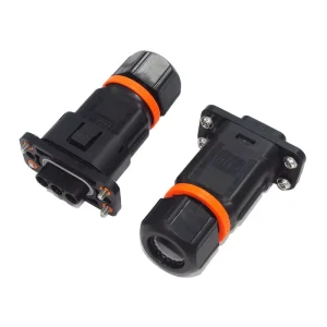 Male Female Solar Inverter AC Input Connector 65A 3PIN Quick Plug-in IP68 Rated 1000V PC&PBT for Solar AC Power