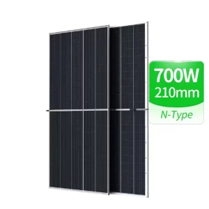 Manufacture Bifacial Shingled Solar Power Panel 700W 690W 680W 670Watt Whole Home Use 1000W Solar Panel Complete