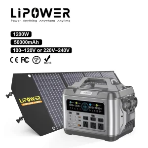 Manufacture Lithium Ion 50000AH 1200W Portable Power Station Solar Panel for Outdoor or Home Use