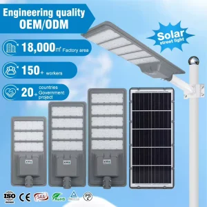 Manufacturer Solar Street Light 300W 400W 500W Outdoor