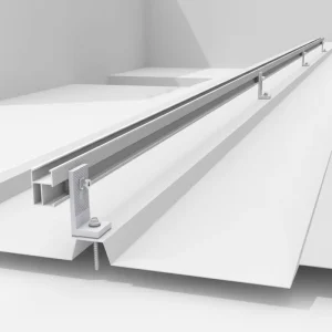 Metal Roof Solar Mounting System PV Module Rail Bracket Kit Corrugated Roof Installation 500W 550W 600W 670W Panels