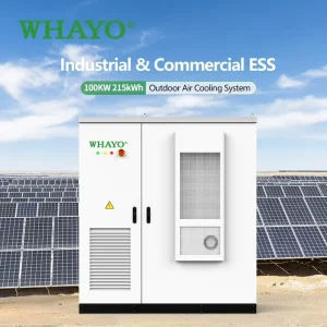 Microgrid LiFePO4 Energy Storage Cabinet C&I System 125KW 200kWh 215kWh Lithium Pack Solar Power Storage System Air/Liquid