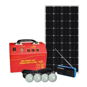 Mini DC LED Home Solar Lighting System 10W Off-grid Solar System with Poly Solar Panel 12V PWM Charging for Phone
