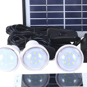 Mini DC Solar Energy Lighting System Portable Solar Panel Power Kit with LED Bulbs for Off-Grid Light
