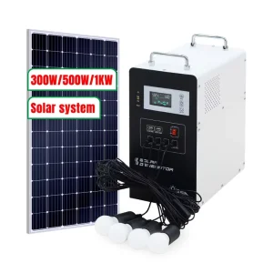 Mini Portable DC/AC Solar Home Lighting Kits 10W 20W 300W 500W