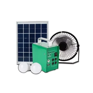 Mini Portable Solar Power Panel Home Lighting System with LED Light and Cell Phone Charging