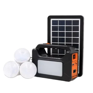 Mini Portable Solar Power Station Generator Home Lighting Kit with 3 Bulbs