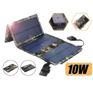 Mini Size Monocrystalline Silicon Semi Foldable Solar Panel 10 Watt 5V Portable for Outdoor Activities