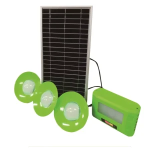 Mini Solar Home Lighting Kit with Mobile Phone Chargers