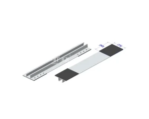 Mini Solar Rail Pre-Drilled Anodized Aluminum Extrusion Rail for Tile and Metal Roofs