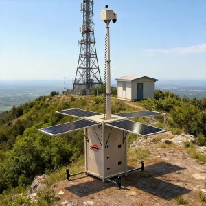 Mobile Cube off Grid Solar Panel System Tower with MPPT 60A Controller for Out Parking Lot