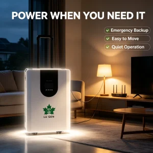 Mobile Trolley 3kW Solar Energy Storage 4000Wh Hybrid Inverter MPPT Charger RV Home Emergency Generator