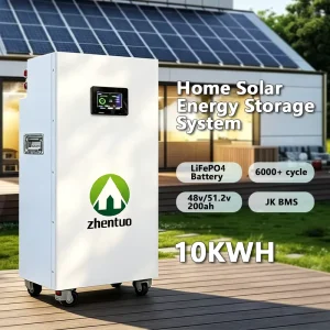 Modular Tower Design Solar Energy Storage Battery 51.2V 200Ah 10Kwh for Home Backup