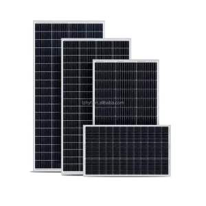 Monocrystalline Half Cell All Black Solar Panel 50W 200W off Grid for 12V 24V Battery Charging System with 21% Efficiency
