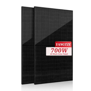 Monocrystalline Solar Panel Home Full Black 700W 710W 720W Solar Panels All Black Frame Pv Module