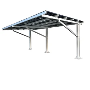 Mounting Brackets Frame Steel Structure Aluminium Solar Carport System