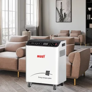Movable and Portable All-in-One ESS 1000W 12V 1280WH Solar Inverter with Lithium Battery Hybrid Grid System Home AC