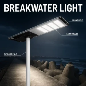 Multi-Module IP66 Waterproof 400W All-in-One Solar LED Street Lamp Time Control Country Road Outdoor Light