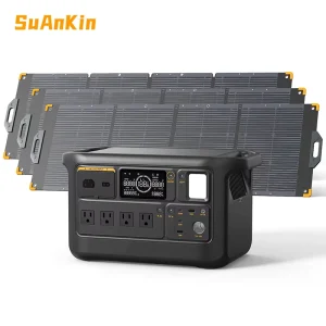 Multi-Output F1000LFP 1500W 960Wh Outdoor Portable Power Station 600W Solar Panel Charging Input for Camping RV Emergency